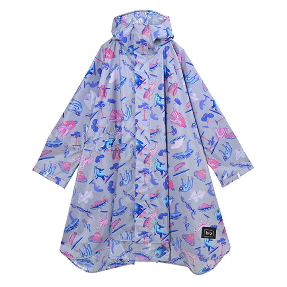 KiU「kiu キウ レインコート ポンチョ 通販 ポンチョスリーブ レインポンチョ 雨具 雨合羽 かっぱ」|レインコート|パープル2