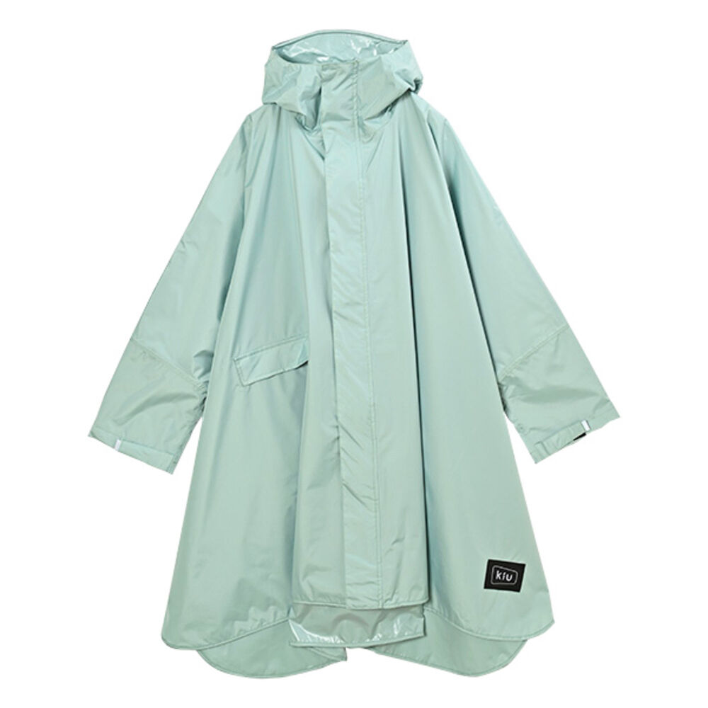 KiU「kiu キウ レインコート ポンチョ 通販 ポンチョスリーブ レインポンチョ 雨具 雨合羽 かっぱ」|レインコート|ブルー3