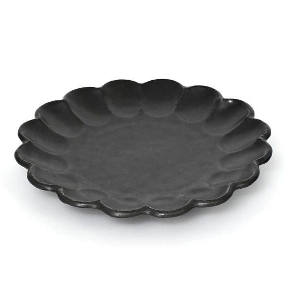 BACKYARD FAMILY「美濃焼 皿 通販 日本製 お皿 プレート 美濃 焼 26.5cm 大皿 丸皿 サービングプレート」|食器・キッチングッズ|ブラック1