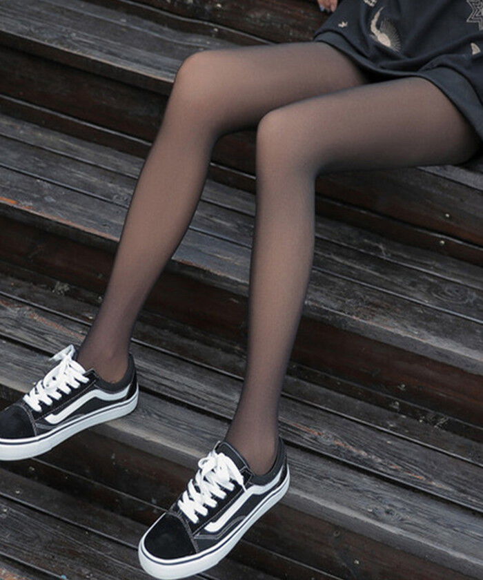 BACKYARD FAMILY「フェイクタイツ トレンカ 通販 ストッキング風 タイツ 透け感タイツ 透けて見える 薄手 透け感」|その他|