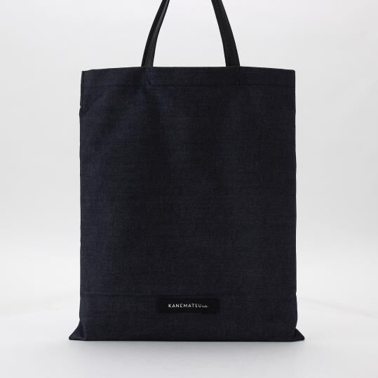 銀座かねまつ「S22452OTH ウォッシャブルサブバッグ」|トートバッグ|ﾀﾞｰｸﾌﾞﾙｰ&times;ﾌﾞﾗｯｸ