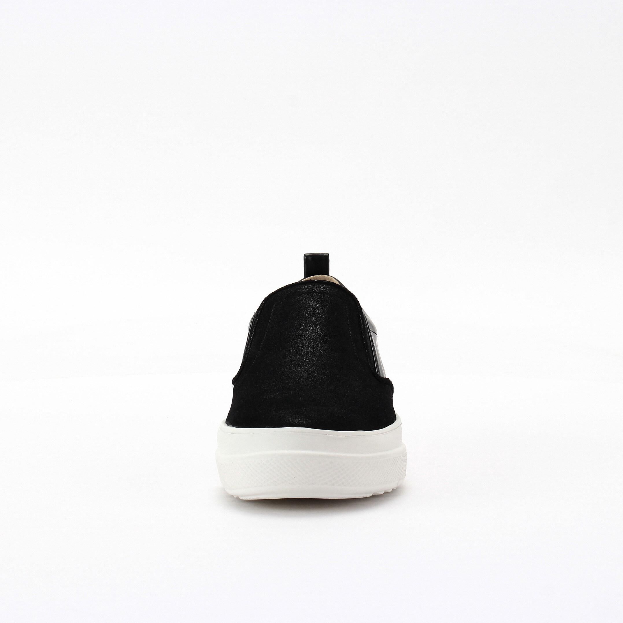 銀座かねまつ「LSFY2605METSTEBLK 【本革】【防水】アクアベルスリッポン」|スニーカー|