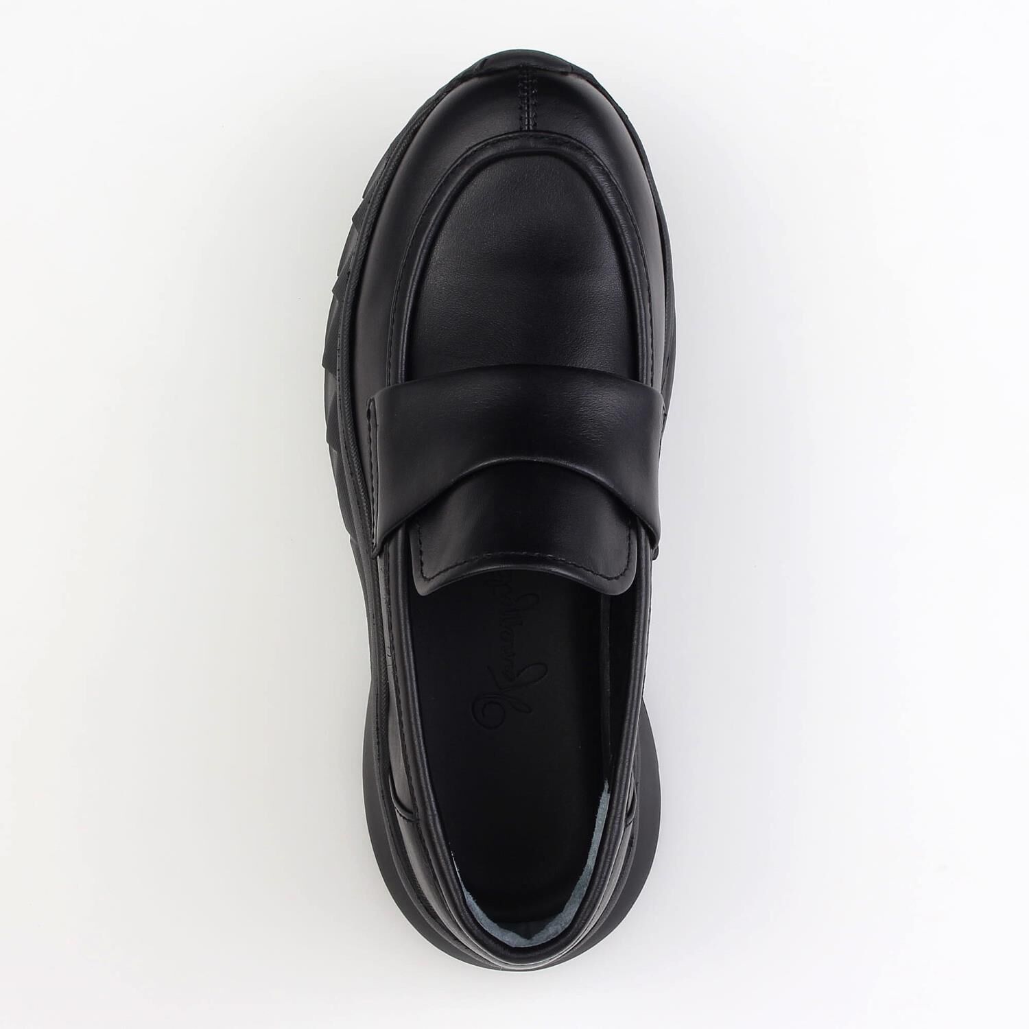 銀座かねまつ「AP260084STEBLK【本革】スニーカーローファー」|スニーカー|