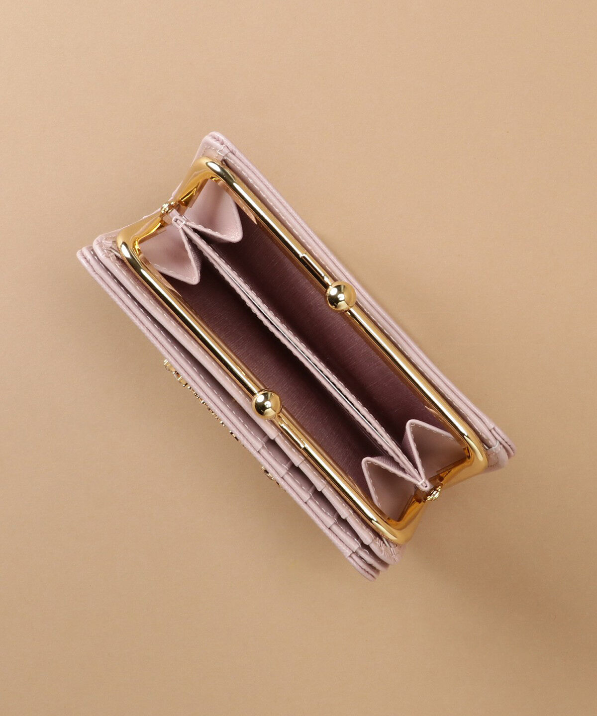 Samantha Thavasa「ラメレザービジュー 口金折財布」|財布|