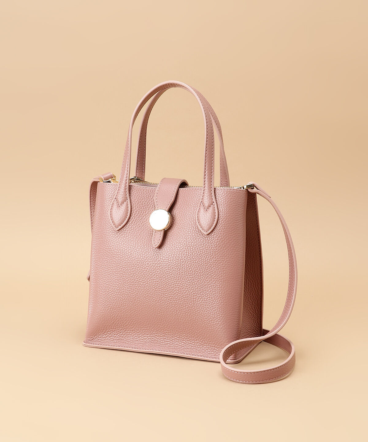 Samantha Thavasa「サークルモチーフスクエアレザートートバッグ 小サイズ」|トートバッグ|