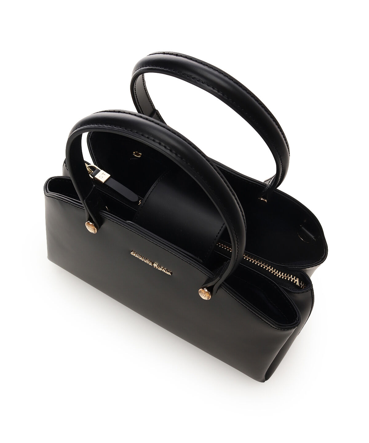 Samantha Thavasa「オリジナル金具ガラス調レザーハンドバッグ」|ハンドバッグ|