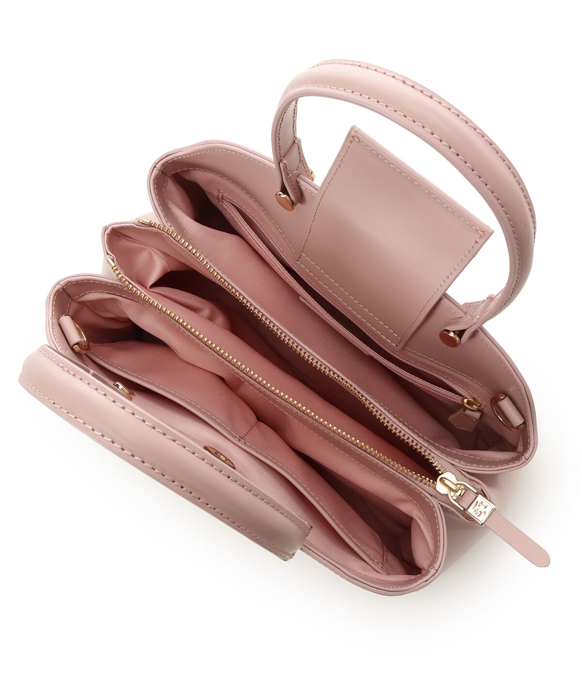 Samantha Thavasa「オリジナル金具ガラス調レザーハンドバッグ」|ハンドバッグ|