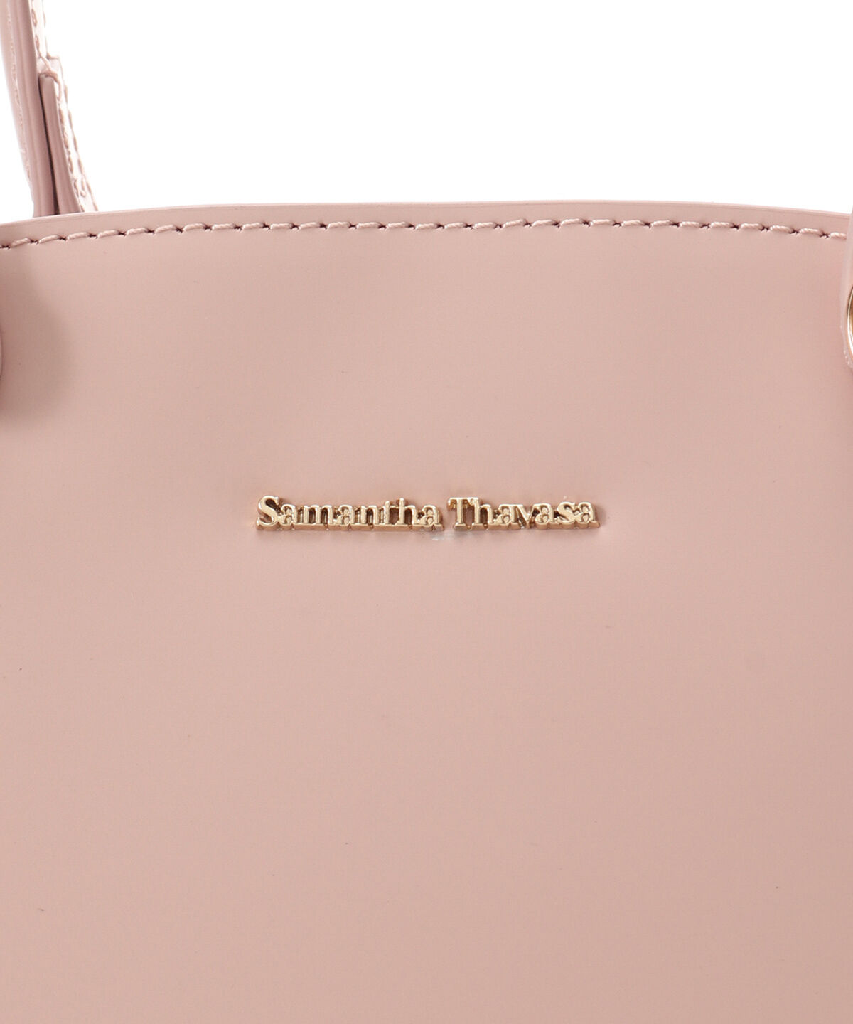 Samantha Thavasa「オリジナル金具ガラス調レザーハンドバッグ」|ハンドバッグ|