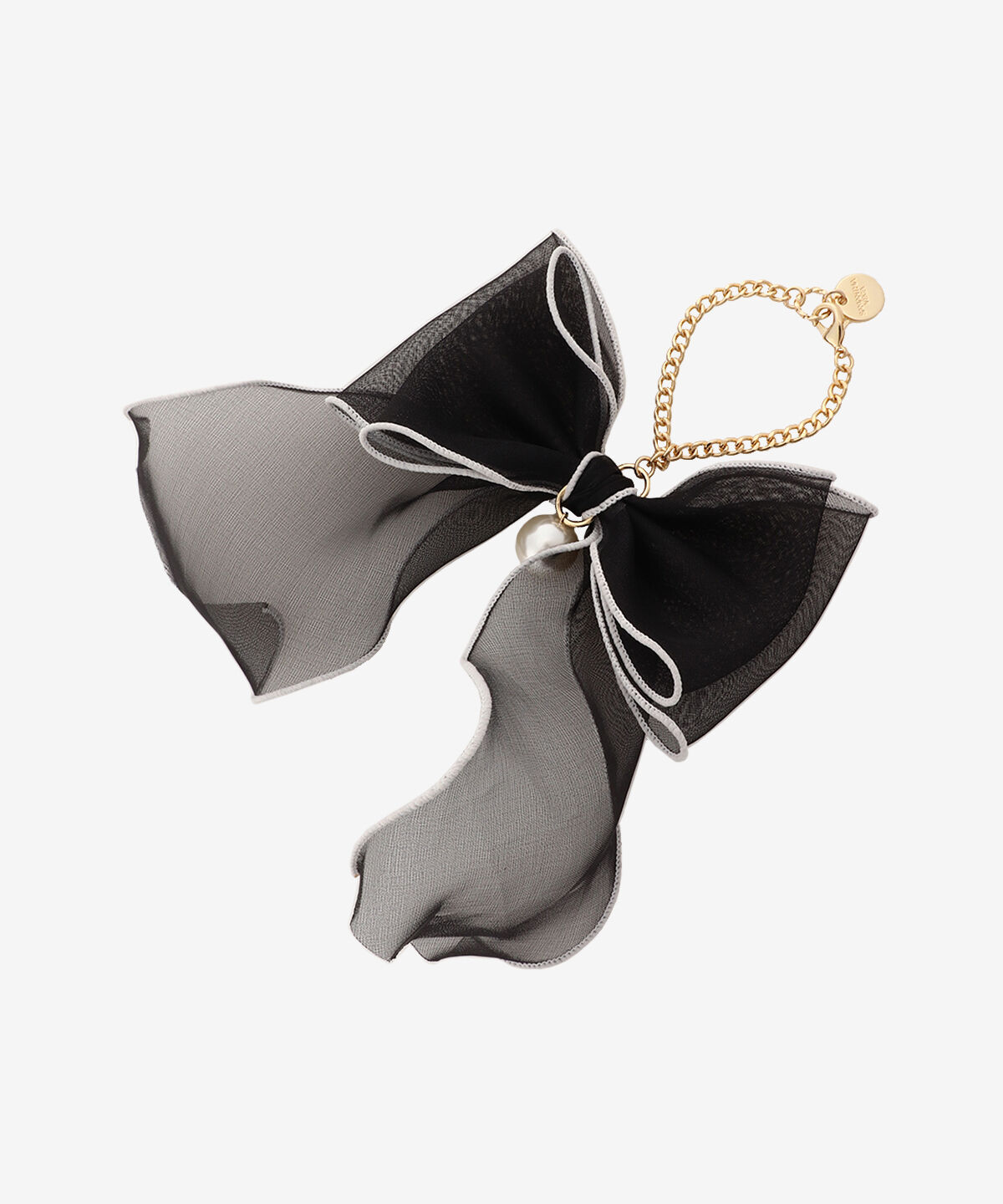 Samantha Vega「オーガンジーリボンチャーム（ブラック）」|チャーム・キーホルダー|ブラック