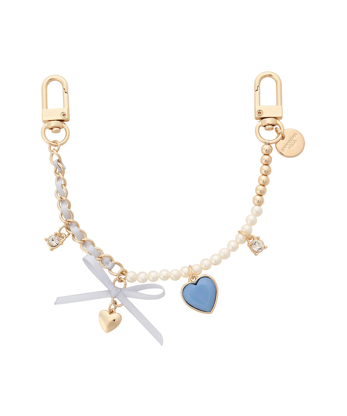 Samantha Vega「チェーンリボンチャーム」|チャーム・キーホルダー|ライトブルー