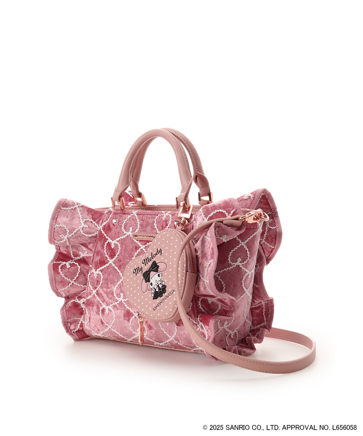 Samantha Vega「「マイメロディコレクション」フリルハンドバッグ」|ハンドバッグ|