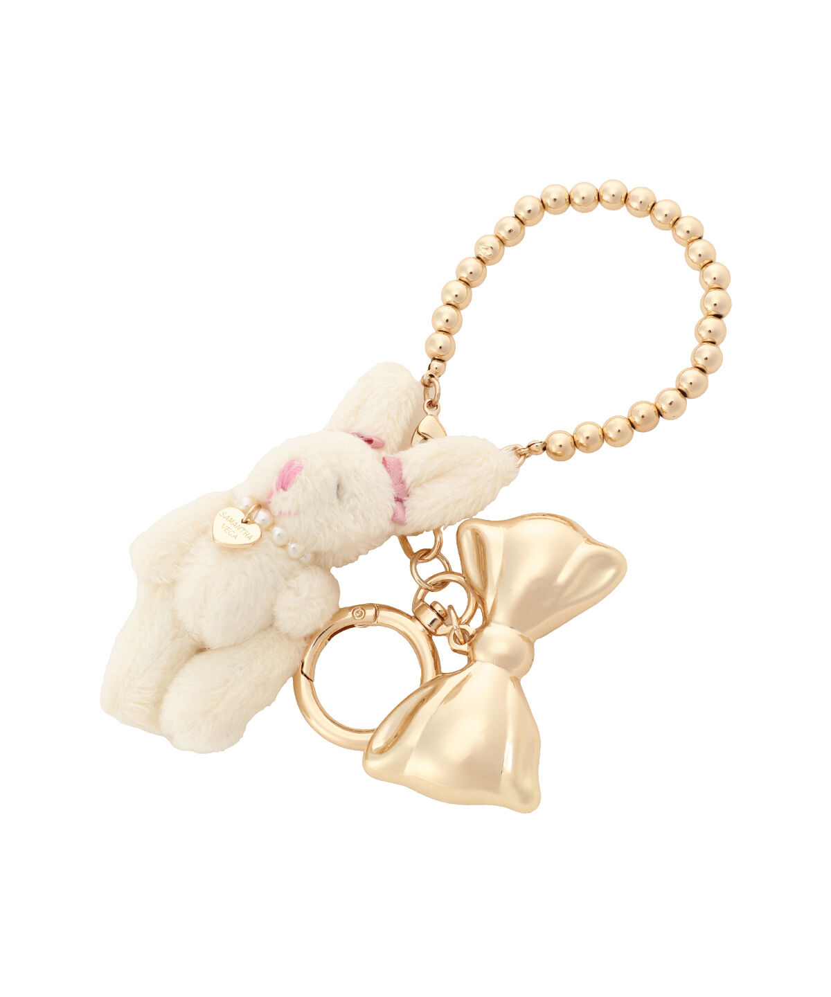 Samantha Vega「アニマルリボンチャーム」|チャーム・キーホルダー|ピンク