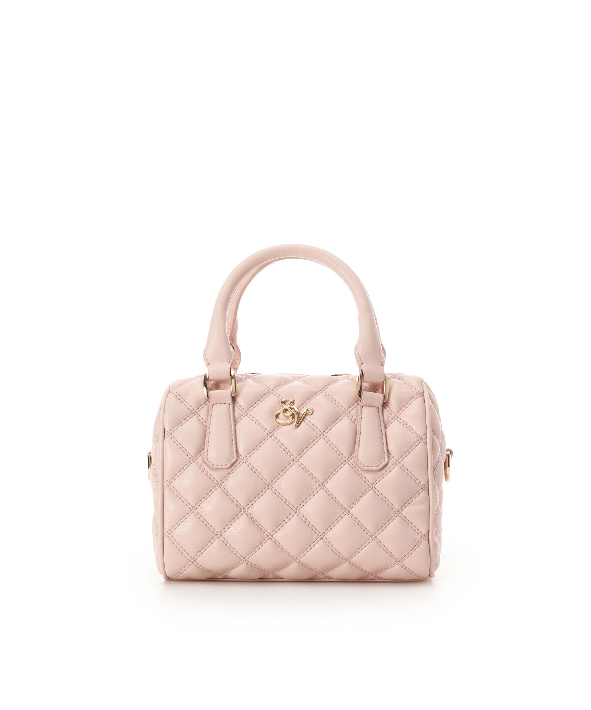 Samantha Vega「ダブルステッチダイヤキルトハンドバッグ」|ハンドバッグ|