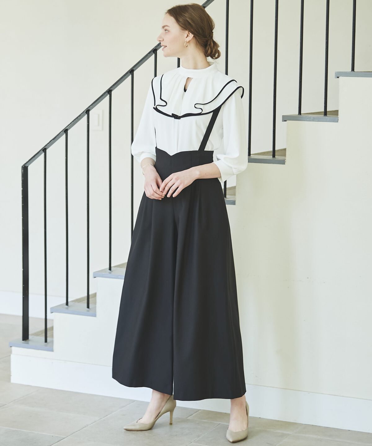 アンドクチュール「サスペ付きワイドパンツ」|その他|