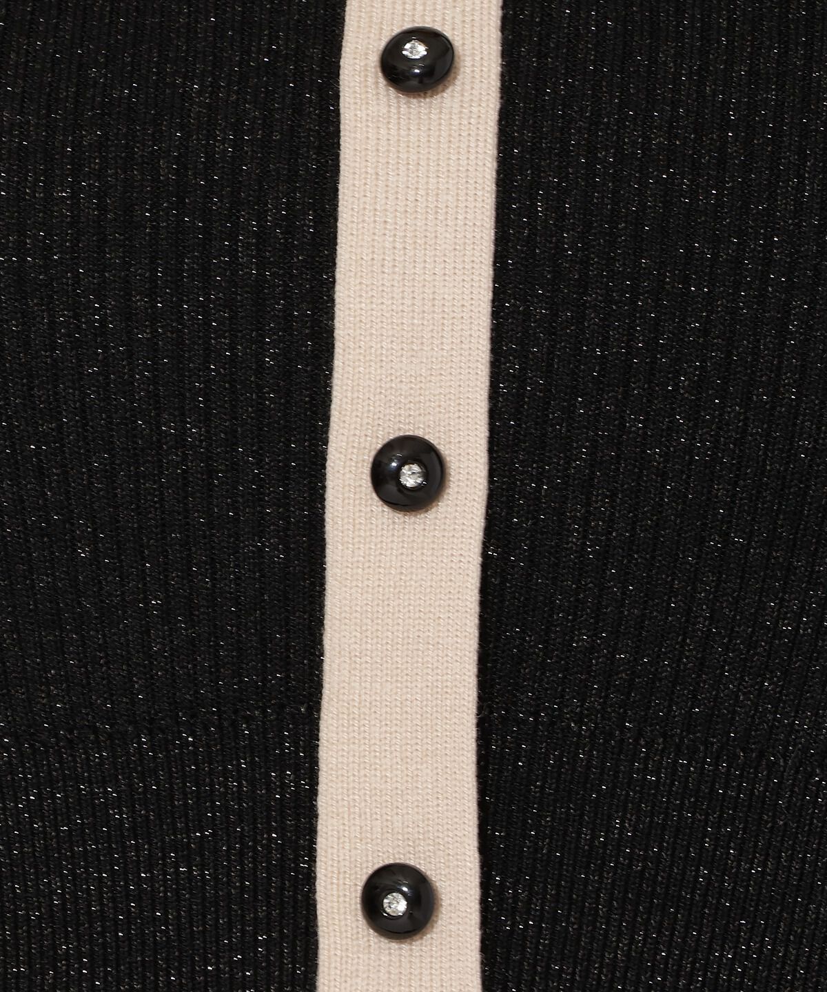 アンドクチュール「ラメ入り配色ドッキングワンピース」|ワンピース|