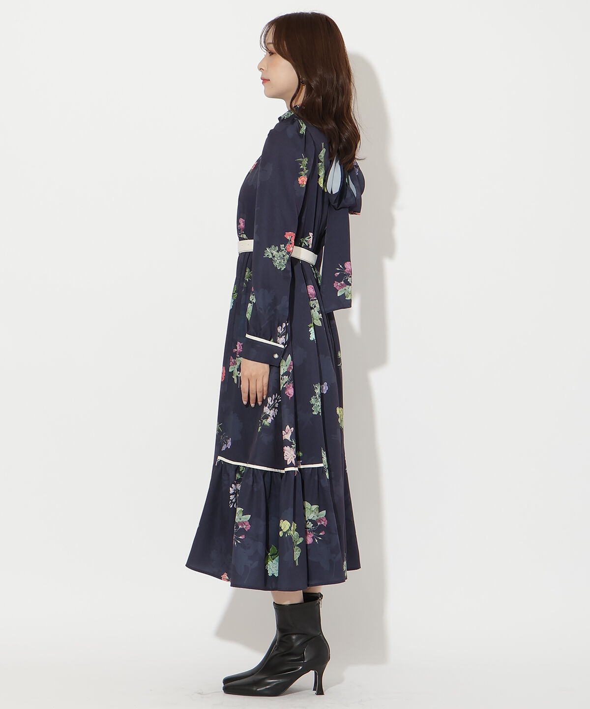 アンドクチュール「クラシックフラワーワンピース」|ワンピース|