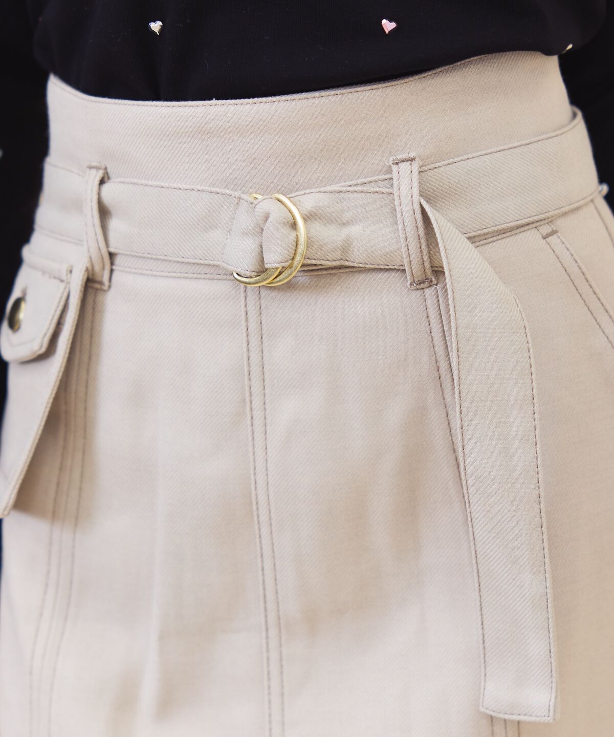 REDYAZEL「ポケットベルトミニスカート」|台形|