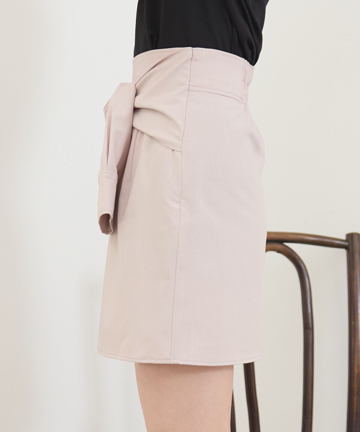 REDYAZEL「シャツライクラップミニスカート」|台形|