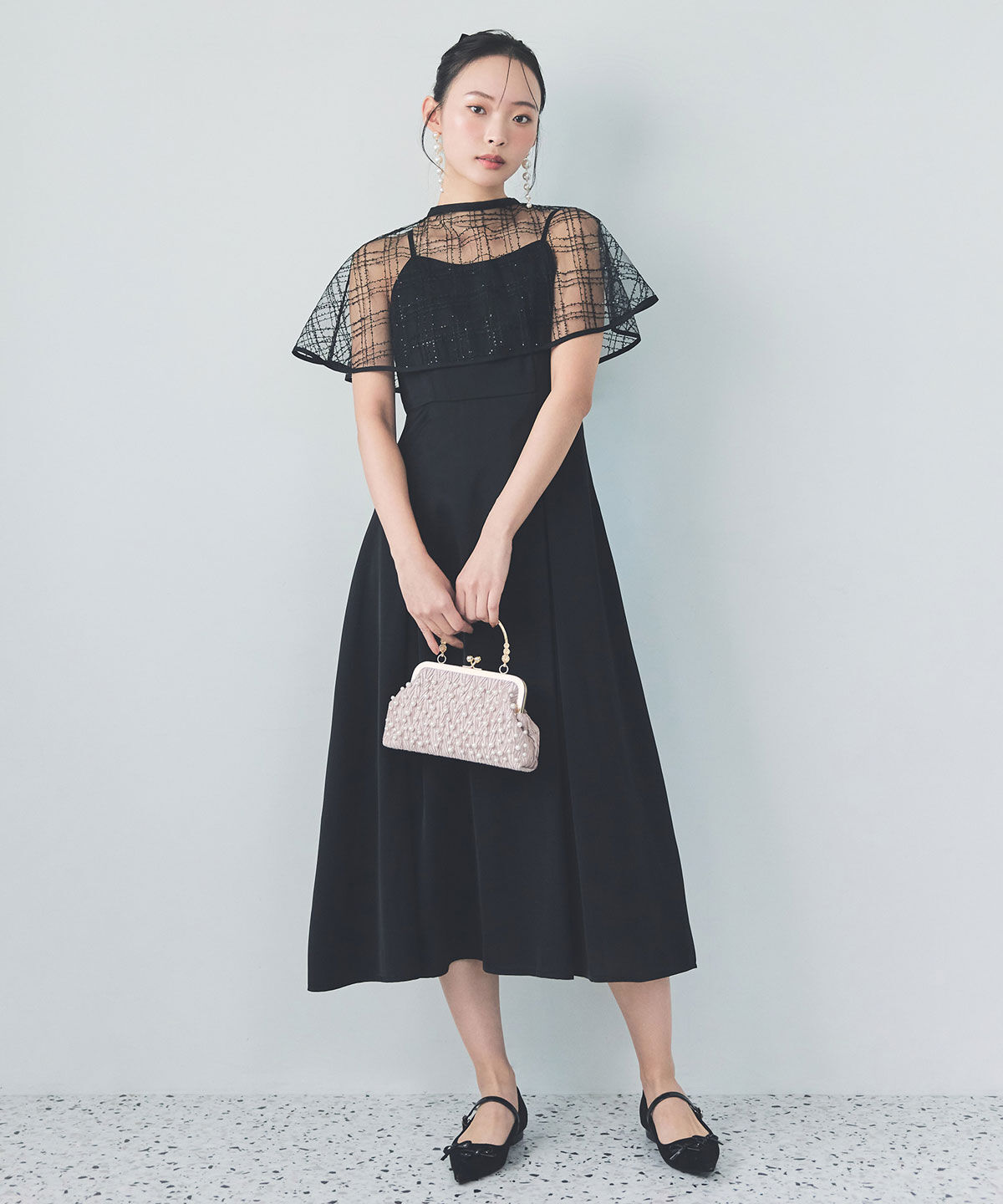 REDYAZEL「パールエンブロイダリー2WAYハンドバッグ」|ショルダー・メッセンジャー|