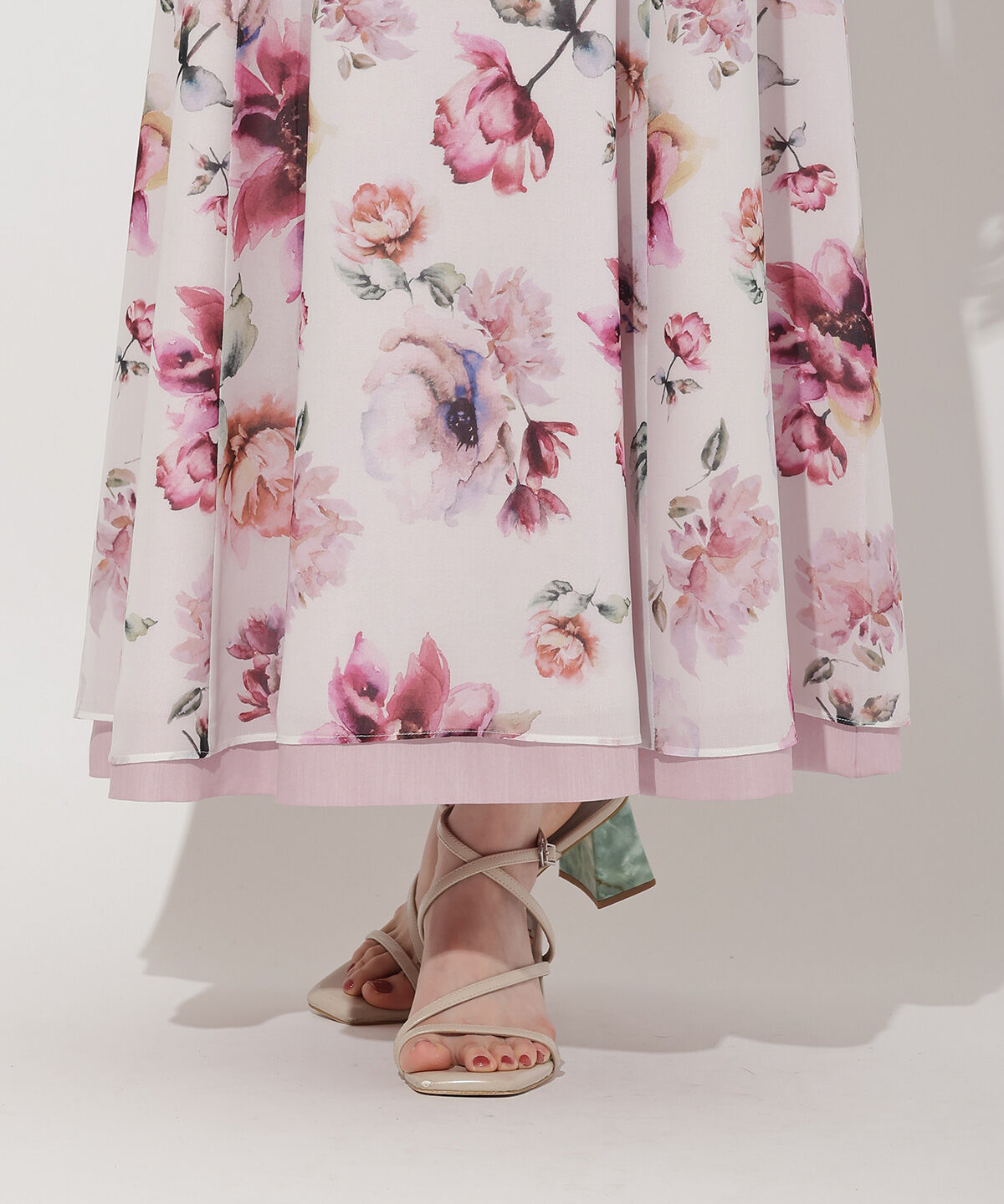 WILLSELECTION「4WAYノースリーブフラワーワンピース」|ワンピース|