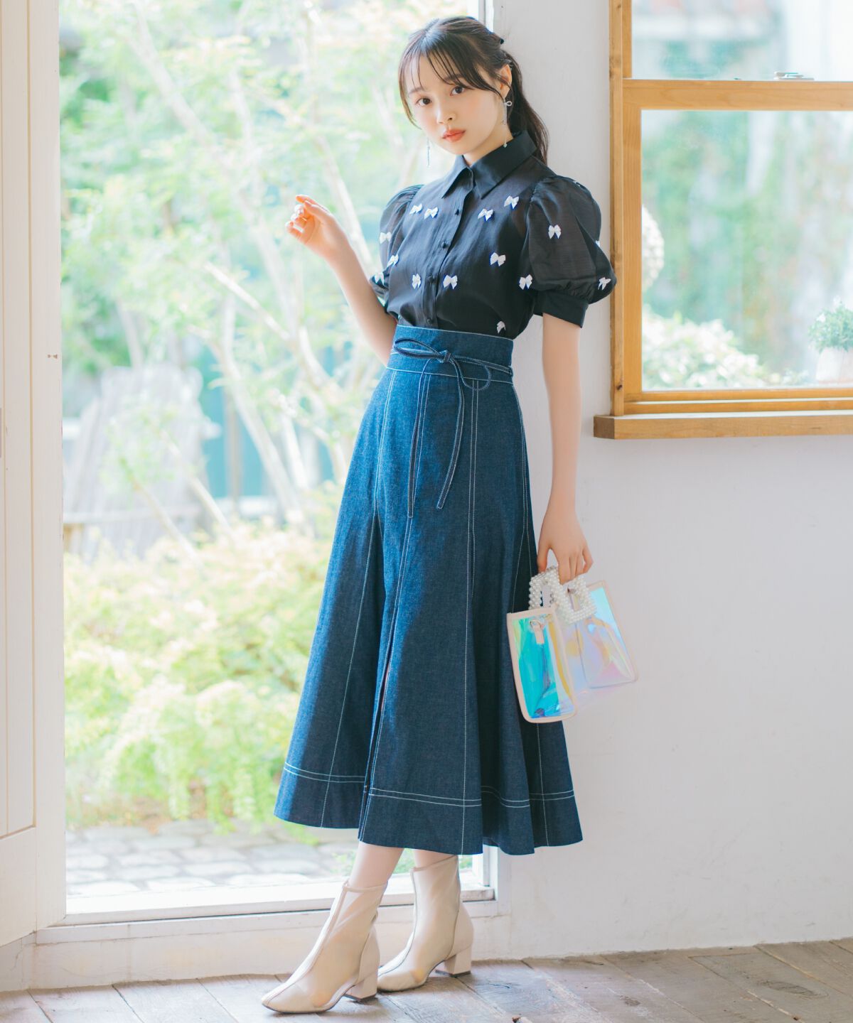 WILLSELECTION「リボンシアーブラウス」|シャツ・ブラウス|