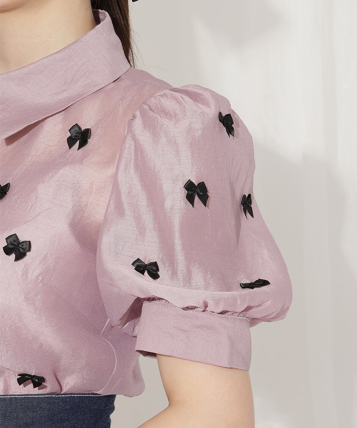 WILLSELECTION「リボンシアーブラウス」|シャツ・ブラウス|