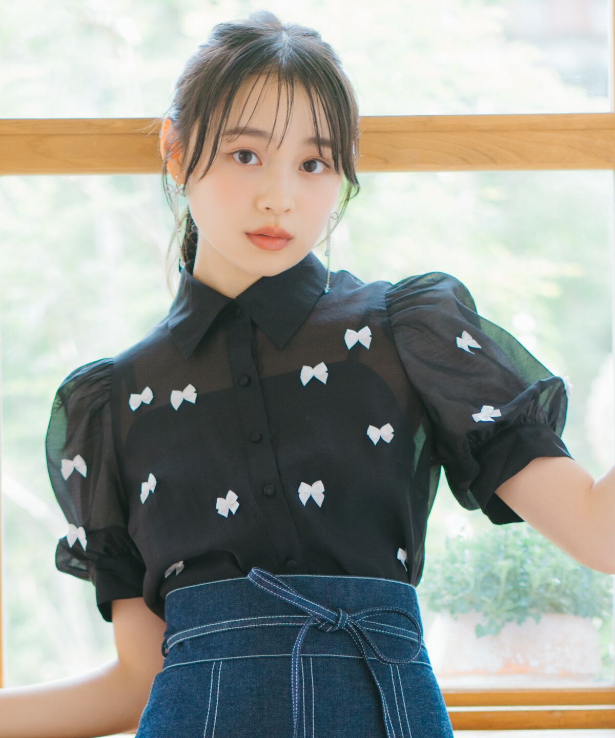 WILLSELECTION「リボンシアーブラウス」|シャツ・ブラウス|