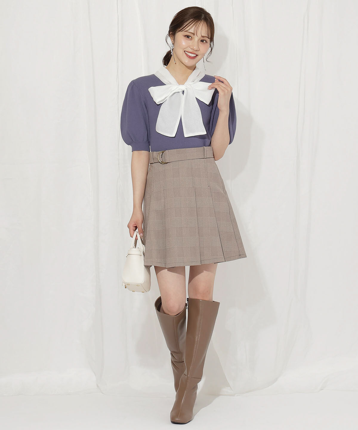 WILLSELECTION「シアーリボンパフニット」|ニット・セーター|