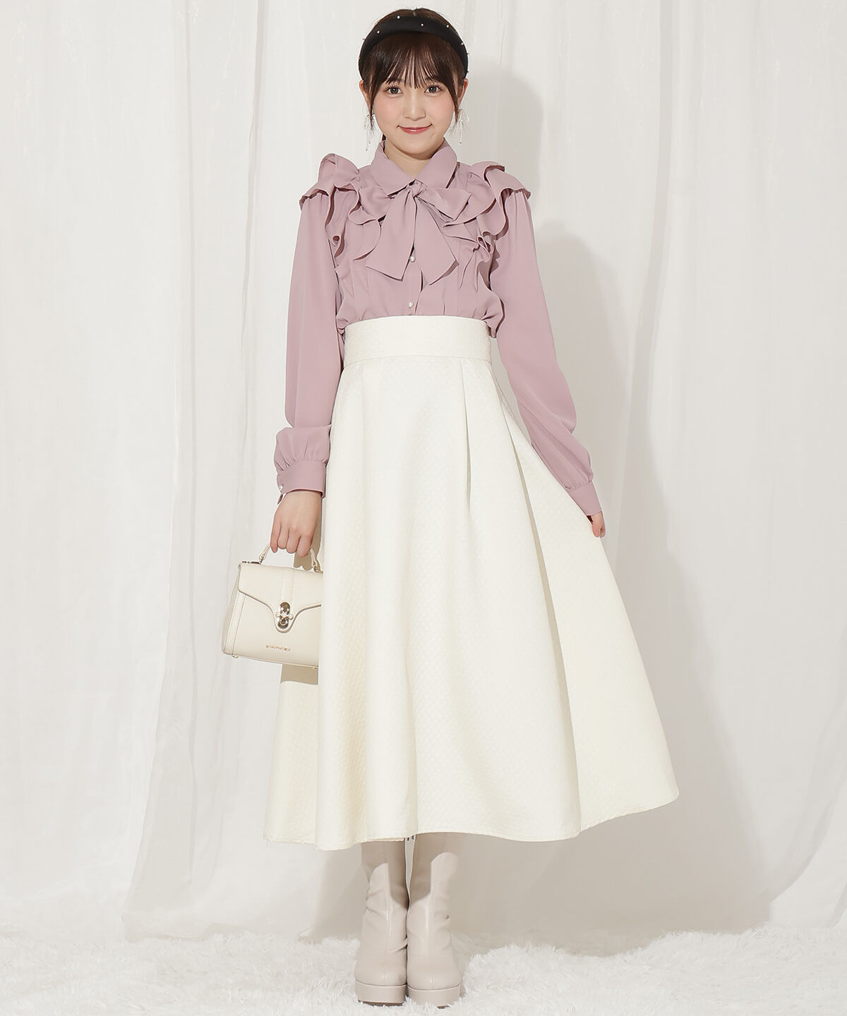 WILLSELECTION「ダブルフリルリボンタイブラウス」|シャツ・ブラウス|