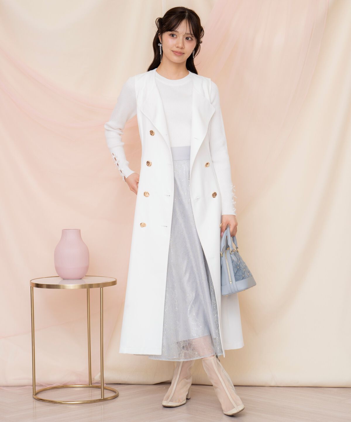 WILLSELECTION「メタリックボタン3WAYトレンチコート」|トレンチコート|