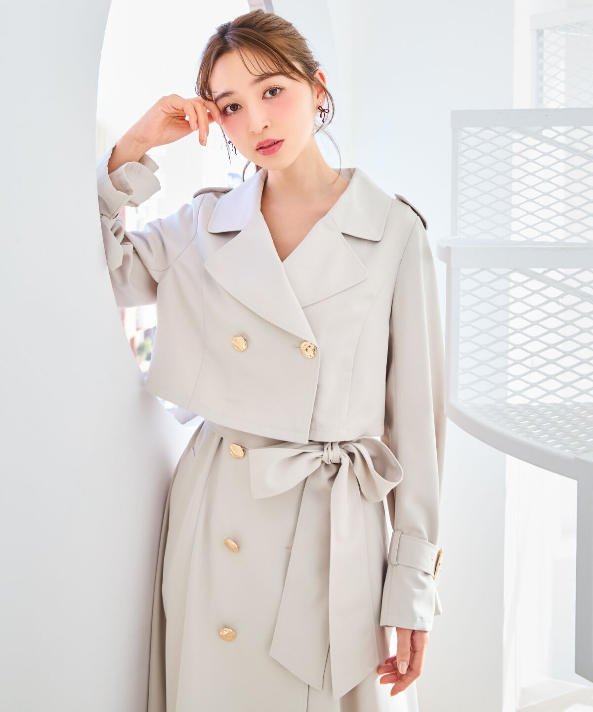 WILLSELECTION「メタリックボタン3WAYトレンチコート」|トレンチコート|