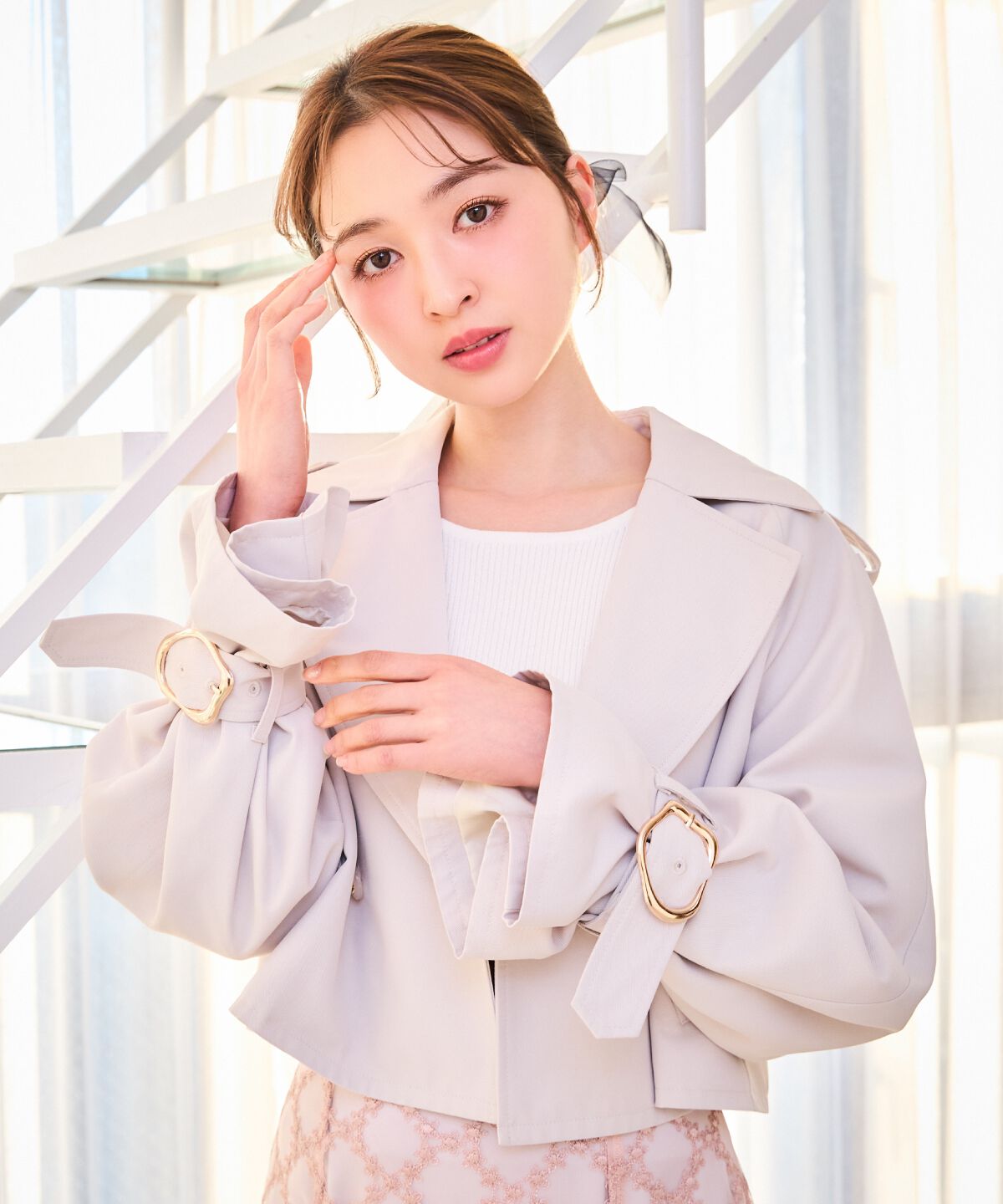 WILLSELECTION「キャンディスリーブショートトレンチコート」|トレンチコート|