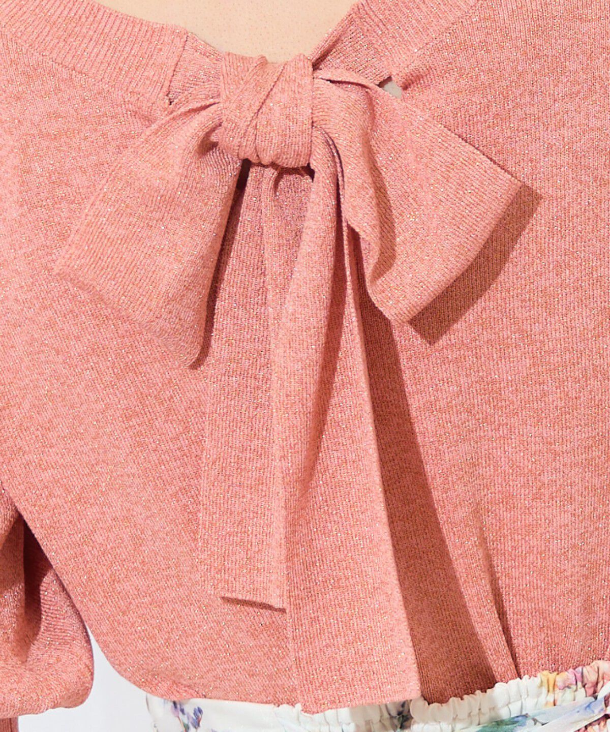 WILLSELECTION「2WAYリボンラメニットプルオーバー」|ニット・セーター|