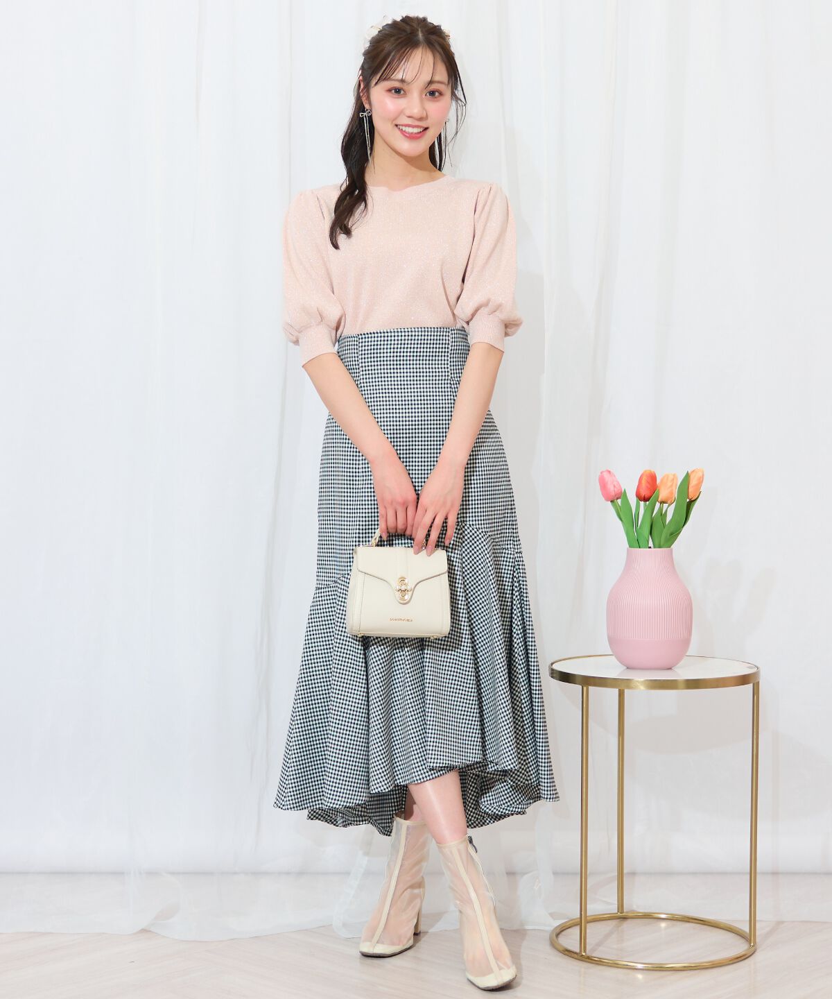 WILLSELECTION「2WAYリボンラメニットプルオーバー」|ニット・セーター|