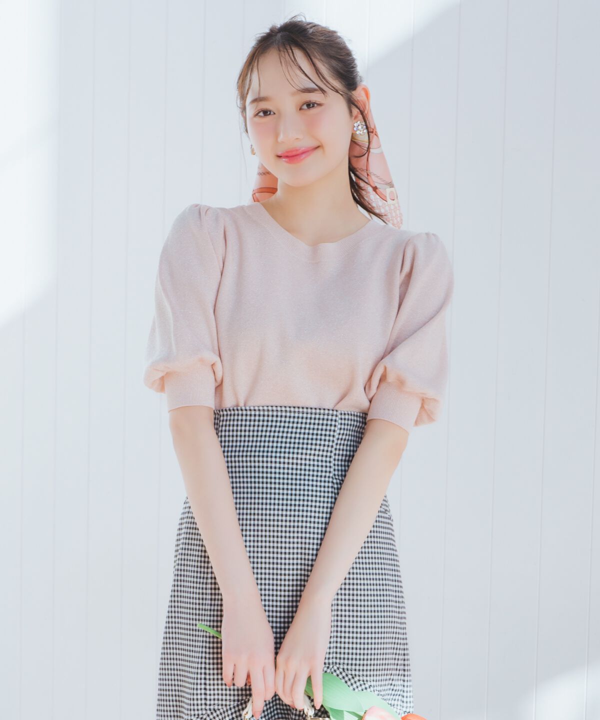 WILLSELECTION「2WAYリボンラメニットプルオーバー」|ニット・セーター|