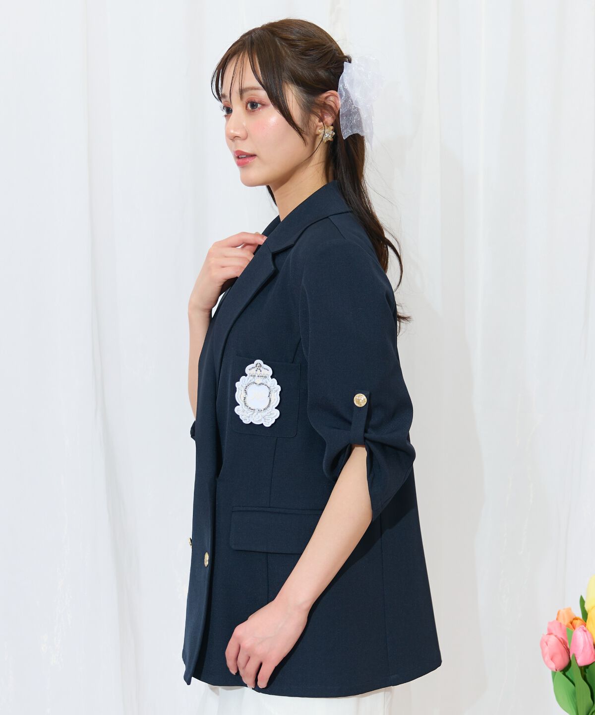 WILLSELECTION「エンブレム付きテーラードジャケット」|テーラードジャケット|