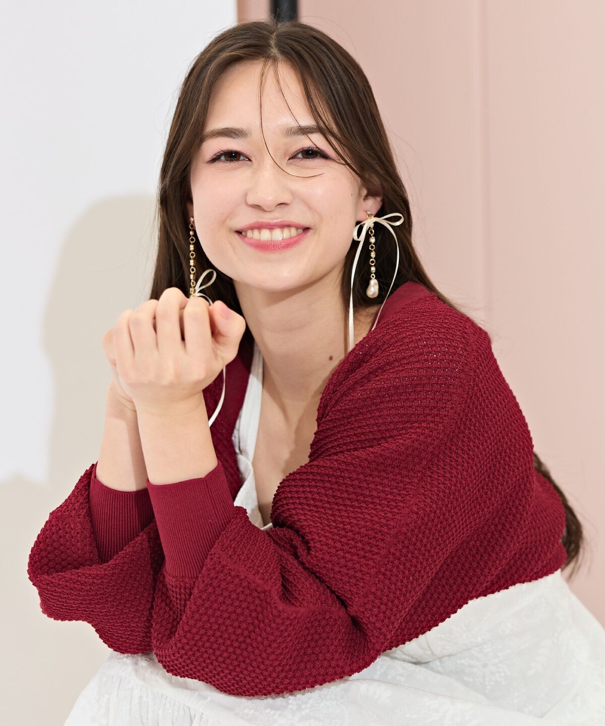 WILLSELECTION「ショート丈柄編みボレロ」|カーディガン|