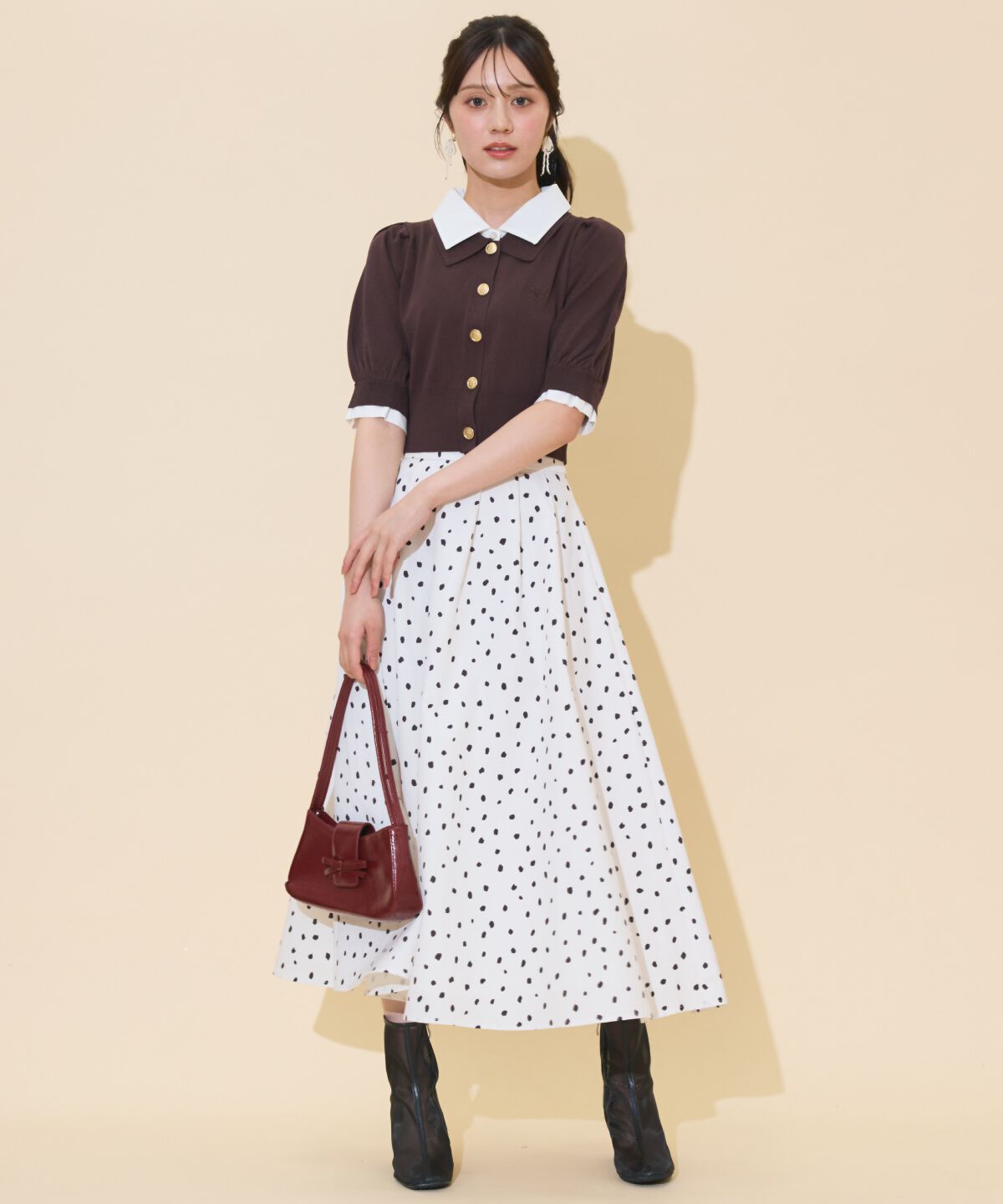 WILLSELECTION「レイヤードカラープルオーバー」|ニット・セーター|