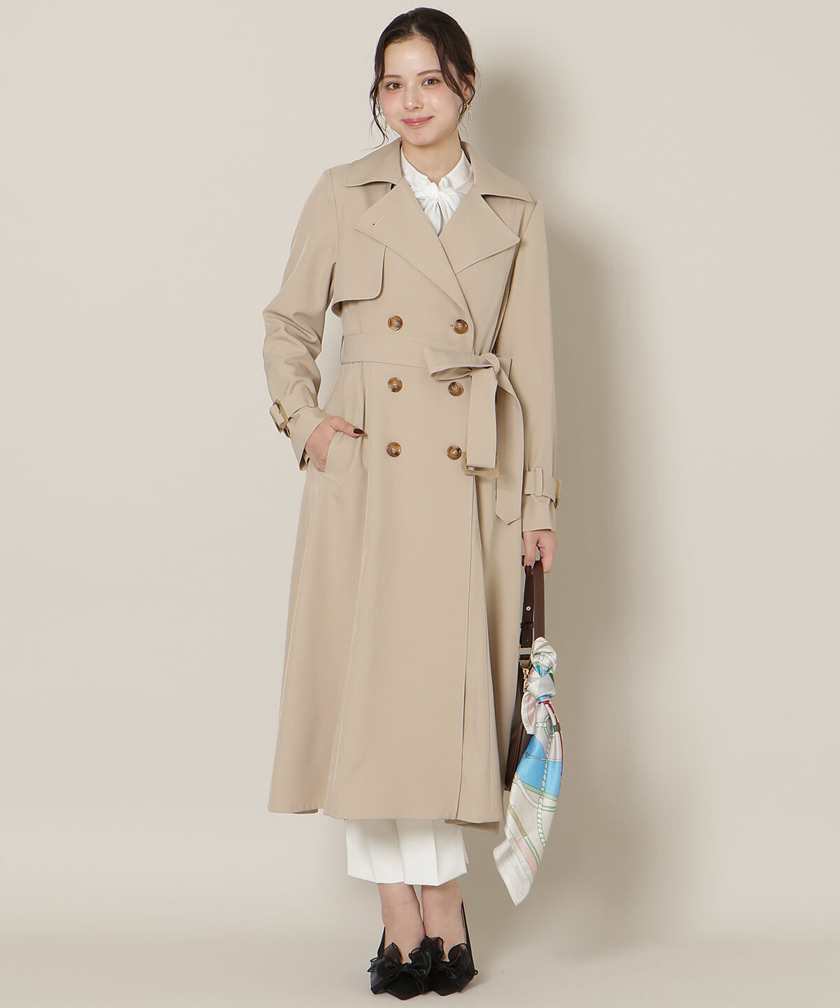 WILLSELECTION「オリジナルフレアトレンチコート」|トレンチコート|