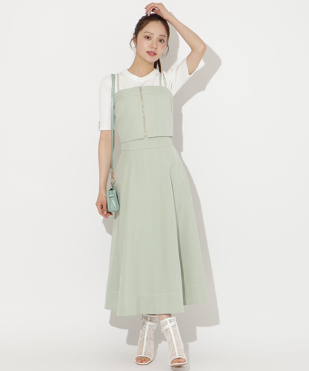 WILLSELECTION「フロントZIPデニムビスチェ」|その他|