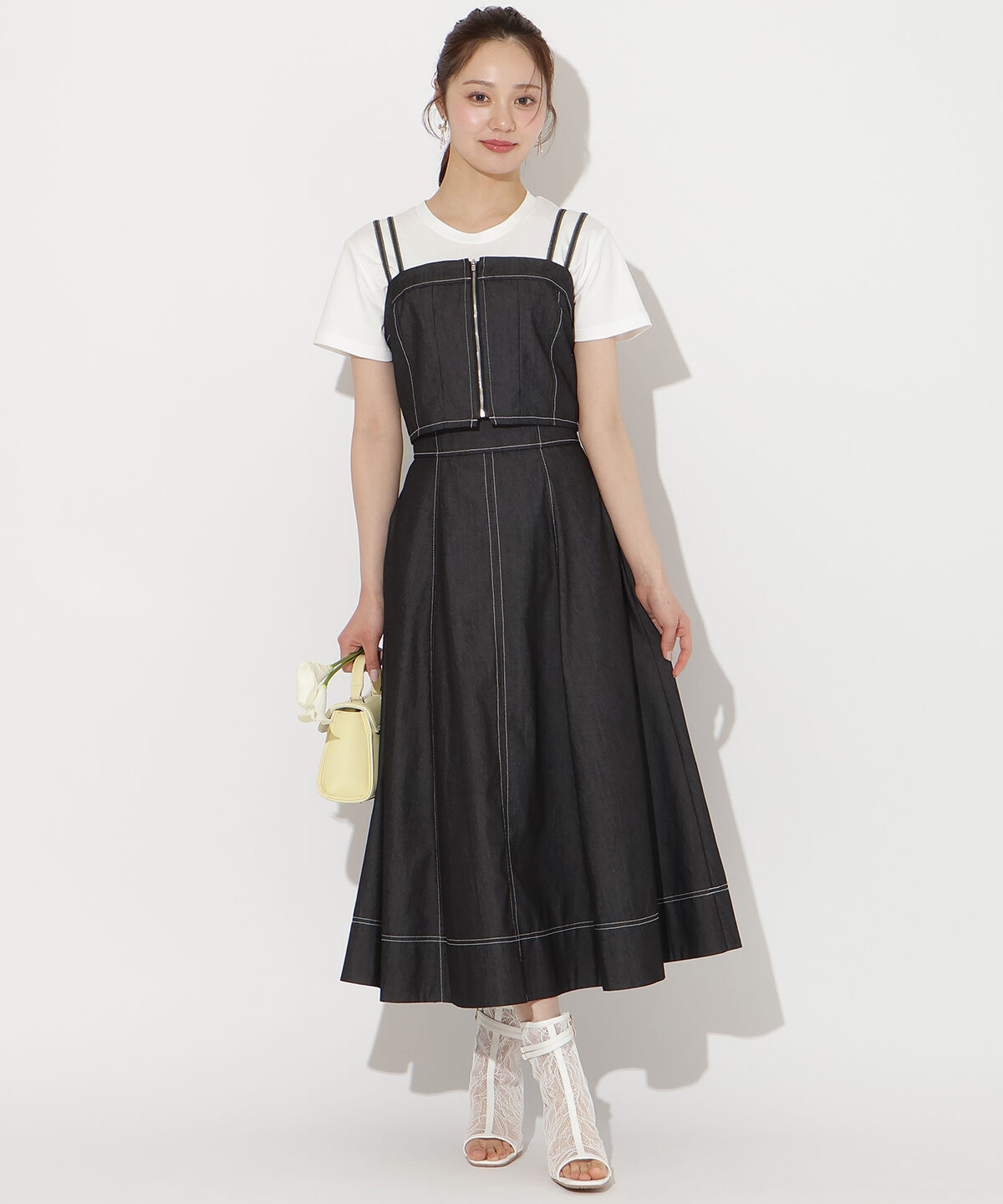 WILLSELECTION「フロントZIPデニムビスチェ」|その他|