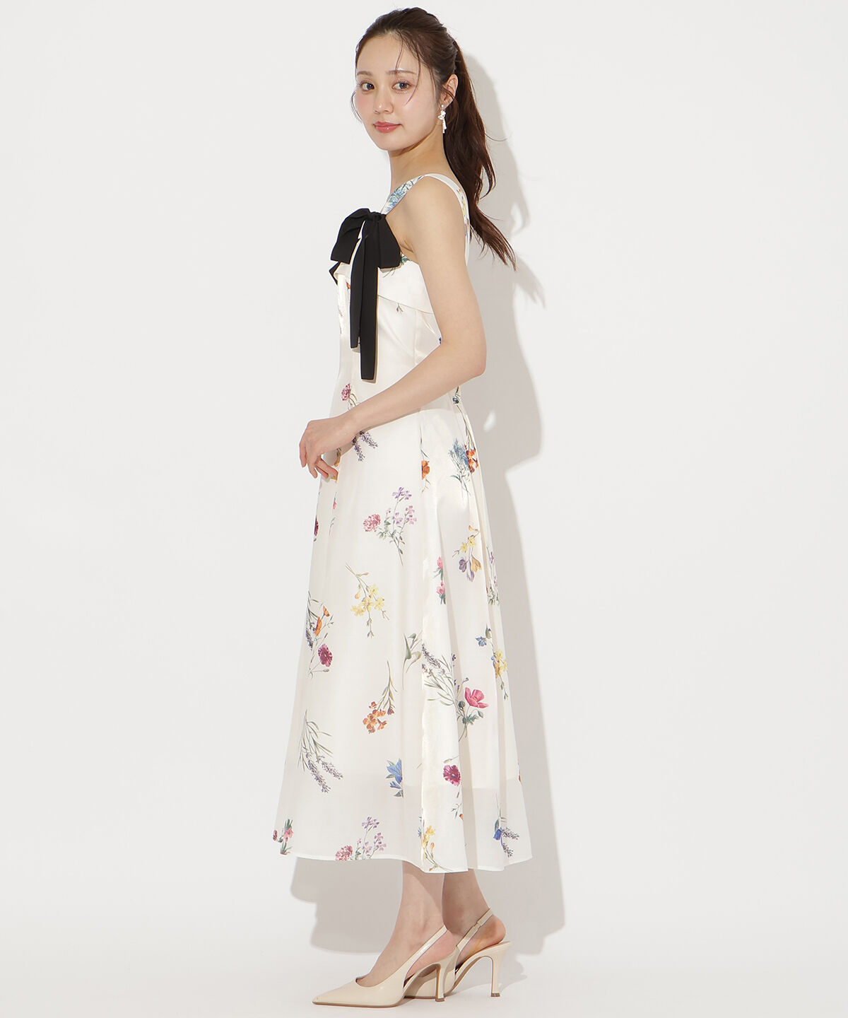 WILLSELECTION「ボタニカルフラワーシアーワンピース」|ワンピース|