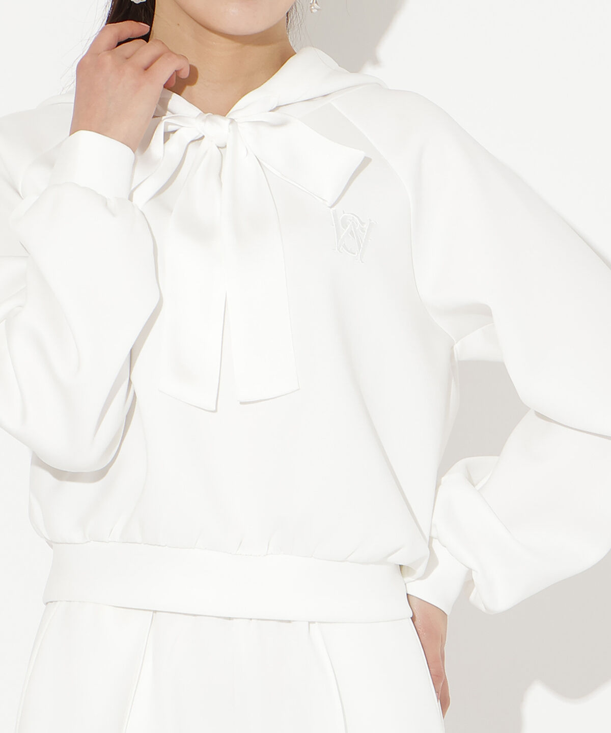 WILLSELECTION「リボンスウェットフーディー」|パーカー|