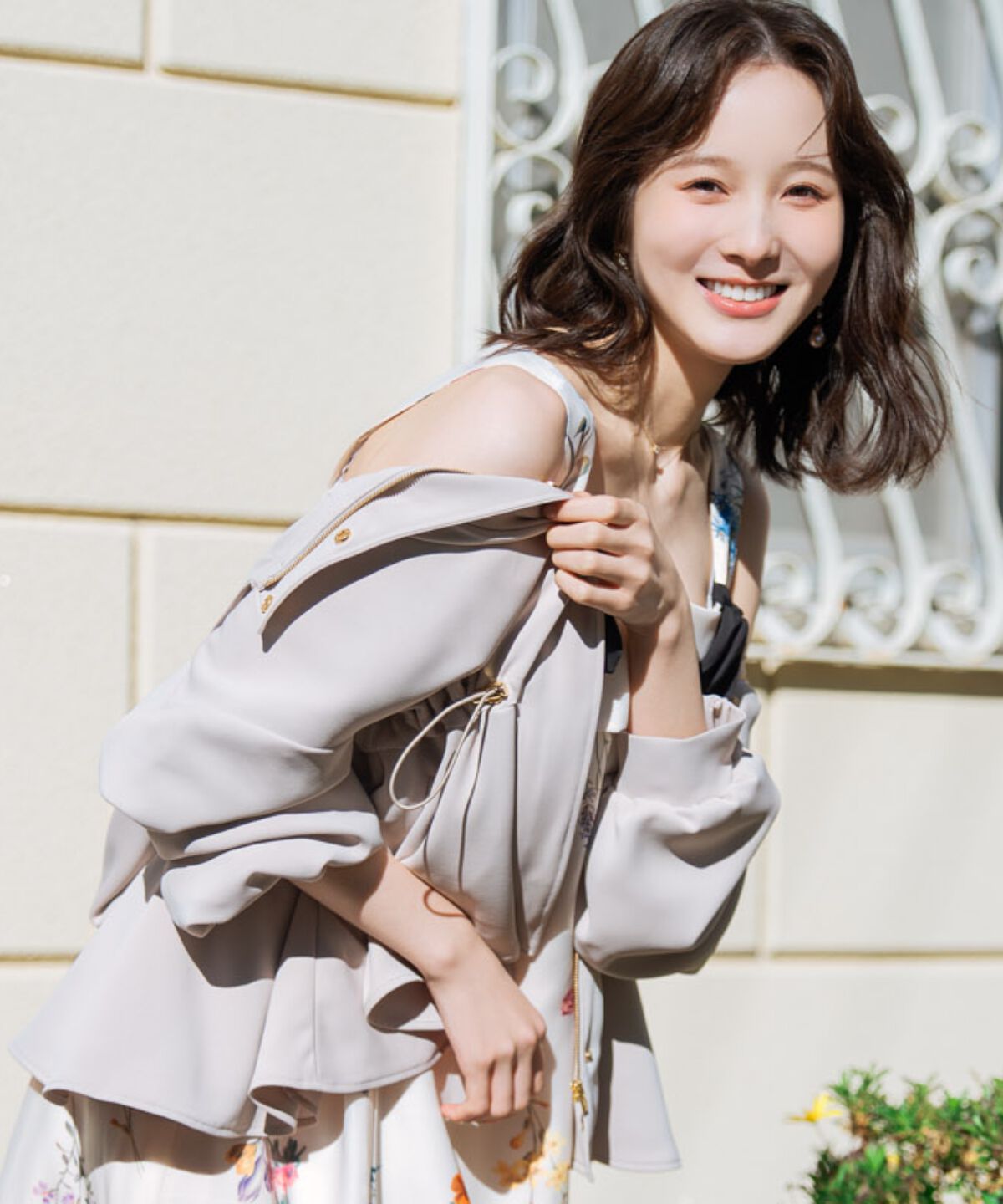 WILLSELECTION「ドロストペプラムフードブルゾン」|ブルゾン・スタジャン|ベージュ