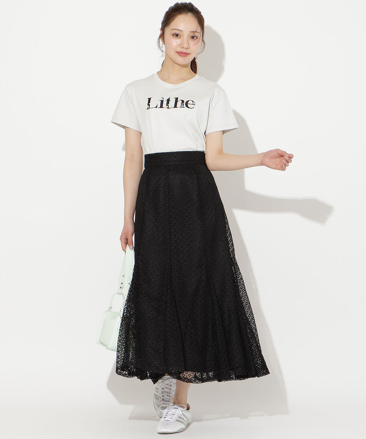 WILLSELECTION「レースマーメードスカート」|フレア|ブラック