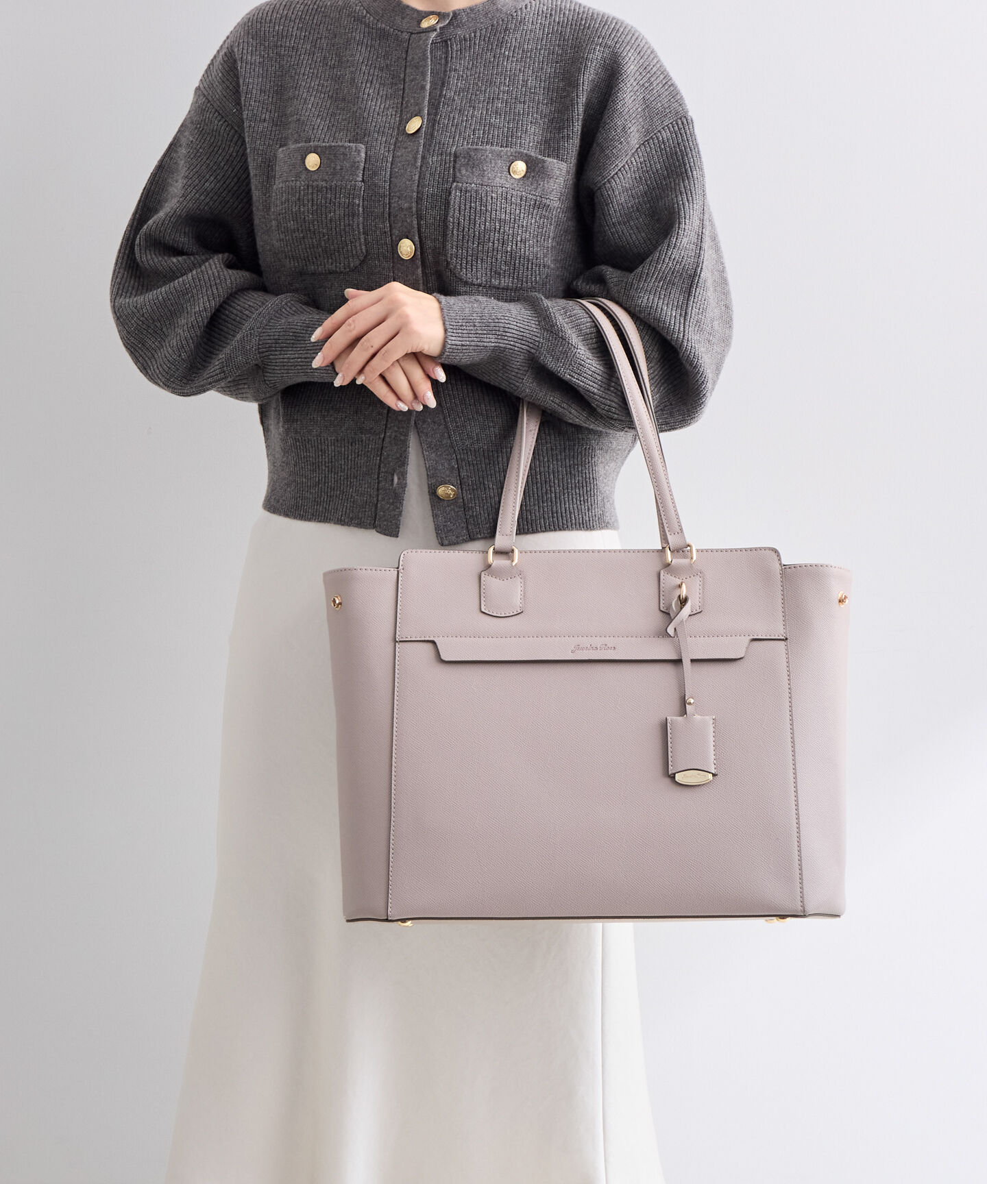 Jewelna Rose「ジュエルナローズ リモハピ トートバッグ A4サイズ PC収納 通勤 リモートワーク 15.6インチ 10771」|トートバッグ|