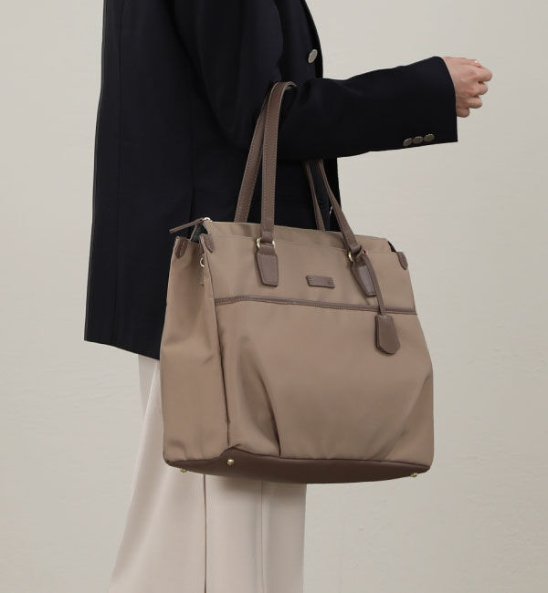 ace.「ace. エセンシア ワークスタイルビューティーズ トートバッグ A4／14.0インチサイズ 11482」|トートバッグ|グレージュ