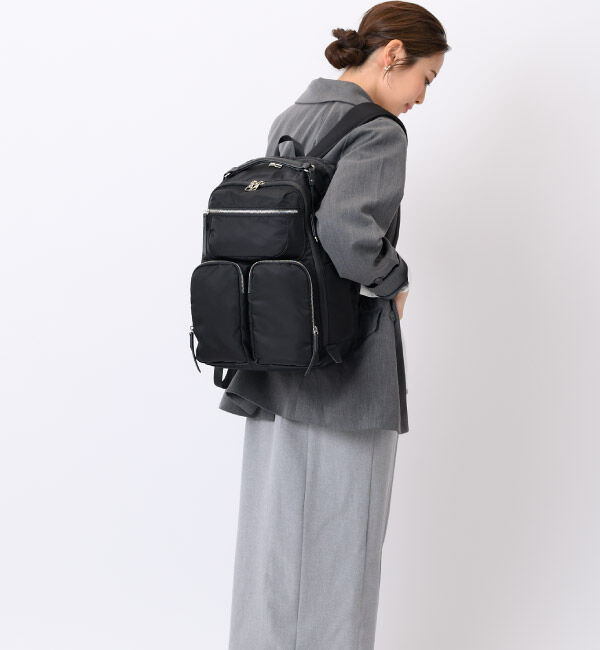 W&.Day/Night「W&.Day/Night ミュッケ オーガナイズドリュック A4サイズ 14.0インチPC収納 大容量 15576」|リュック|
