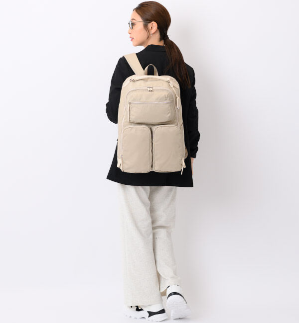 W&.Day/Night「W&.Day/Night ミュッケ オーガナイズドリュック B4サイズ 15.6インチPC収納 大容量 15577」|リュック|