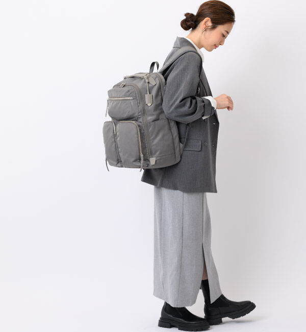 W&.Day/Night「W&.Day/Night ミュッケ オーガナイズドリュック B4サイズ 15.6インチPC収納 大容量 15577」|リュック|